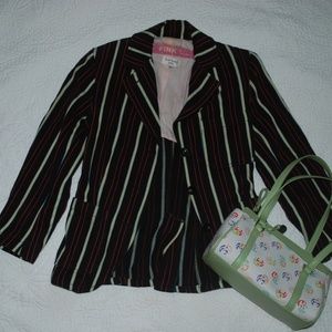 DESIGNER Vintage Striped Blazer